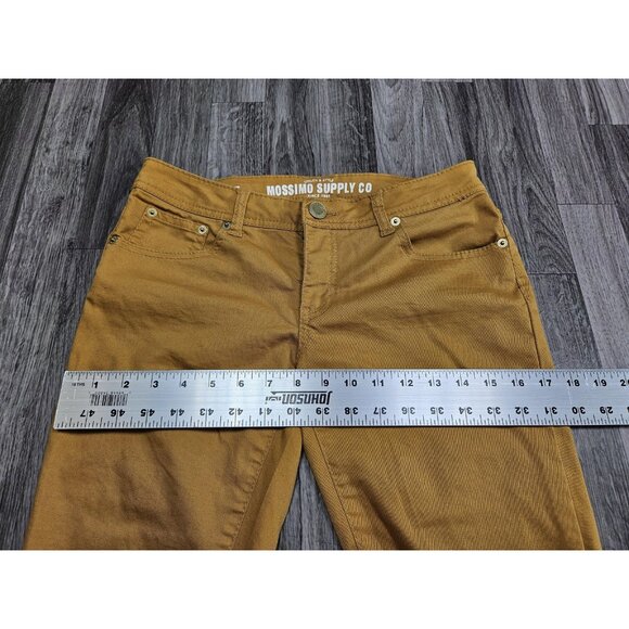 (3/$35) Mossimo Supply Co Jeans Womens 7 Yellow Skinny Fit 6 Stretch Juniors - Picture 8 of 11